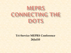 Tri-Service MEPRS Conference: Data & Systems Overview