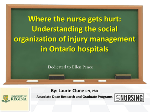 Where the nurse gets hurt
