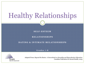 Healthy Relationships: Self-Esteem & Dating (Grades 7-8)