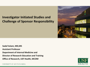 August 2014 - Investigator Initiated Research