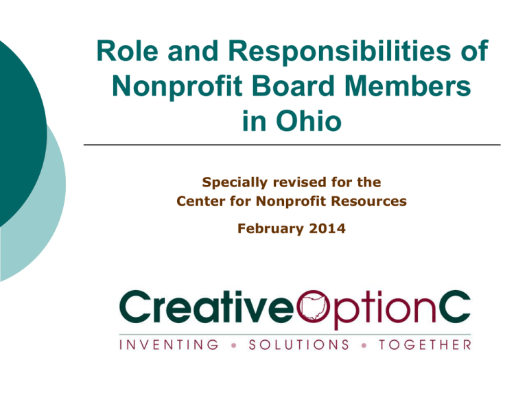 Legal Responsibilities Of Nonprofit Board Members