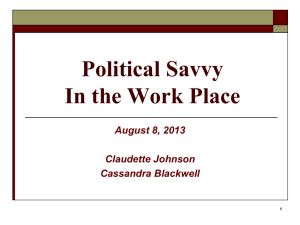Political Savvy - AIM-IRS
