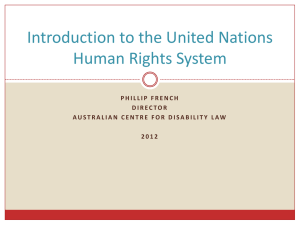 Introduction to the United Nations Human Rights System