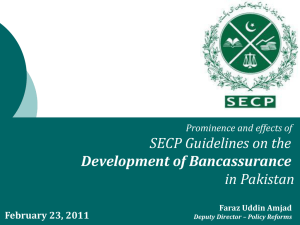 Bancassurance - Pakistan Insurance Institute