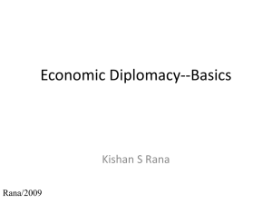 Economics & Integrated Diplomacy