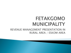 Fetakgomo Revenue Management