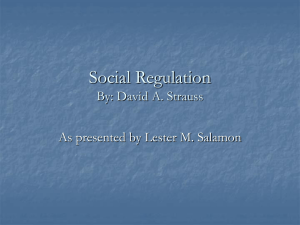 Social Regulation