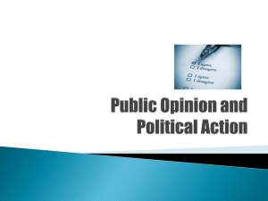 Public Opinion and Political Action