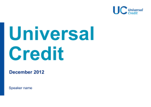 DWP Universal Credit