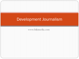 Development Journalism