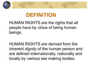 Human Rights: Definition, Characteristics & Categories