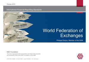 IFRS: The case for convergence and global standards