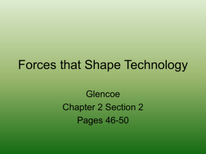 Forces that Shape Technology