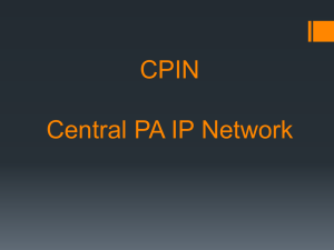 CPIN: Central PA IP Network for Disaster Communications