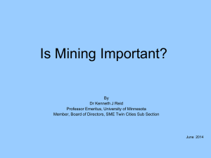 Is Mining Important