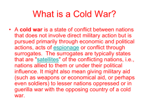 Cold War: Key Events, Ideologies & Conflicts Presentation