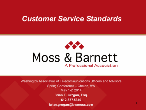 Customer Service Standards