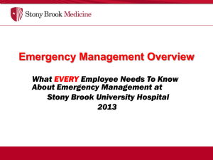Emergency Preparedness