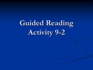 Guided Reading Activity 9-2