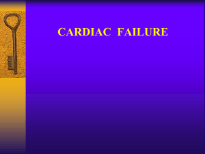 Cardiac Failure: Definition, Etiology, Management