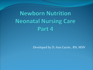 Newborn Nutrition