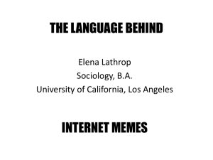 THE LANGUAGE BEHIND
