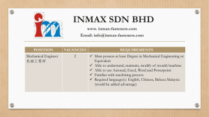 Company: INMAX SDN BHD