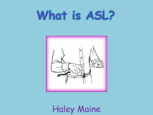 American Sign Language Powerpoint