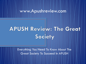 APUSH Review: The Great Society