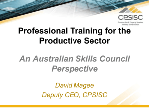 Industry Skills Councils are