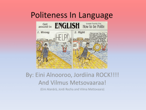 Politeness in Language: Strategies & Examples