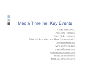 timeline - Cindy Royal