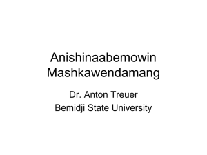 Ojibwe Language - Minnesota Humanities Center
