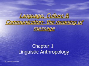 Introducing Linguistic Anthropology