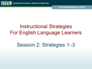 PowerPoint: Strategies 1–3 - Texas Comprehensive Center