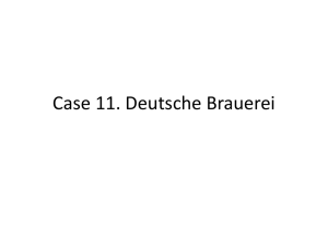 Deutsche Brauerei: Ukraine Marketing Strategy Case Study