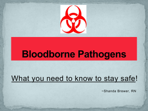 Bloodborne Pathogens 2013 - Montgomery County Schools