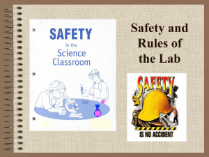 Lab Safety Rules: A Science Classroom Presentation