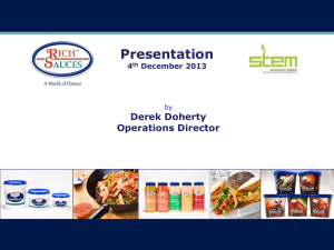 rich sauces presentation