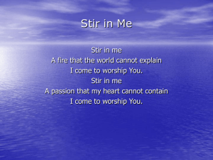 Stir in Me