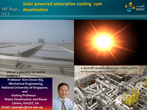 Thermally-driven desalination systems