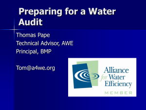 Audits and Green Codes - Great Lakes Water Conservation