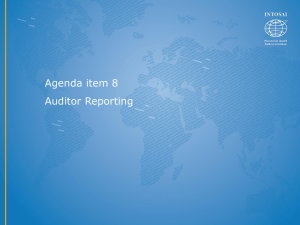 Auditor Reporting ppt