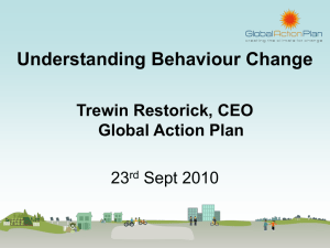 Understanding Behaviour Change presentation
