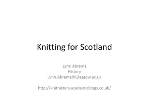 Knitting for Scotland - University of Glasgow