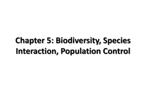 Biodiversity, Species & Population Control Presentation