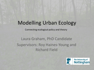 Urban Ecology: Policy and Theory