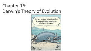 Chapter 16.1 Darwin`s Voyage of Discovery