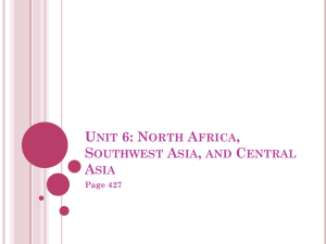 North Africa, Southwest & Central Asia: Geography Textbook Excerpt