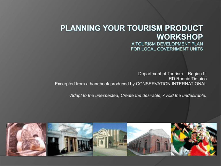 tourism development plan municipality